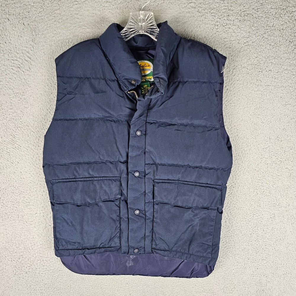 Cabela's Premier Northern Goose Down Vest Men Small Outdoor Gear Snap Inside Zip